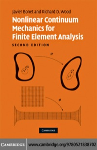 Cover image: Nonlinear Continuum Mechanics for Finite Element Analysis 2nd edition 9780521838702