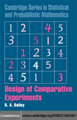 Cover image: Design of Comparative Experiments 1st edition 9780521865067