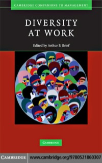 Immagine di copertina: Diversity at Work 1st edition 9780521860307