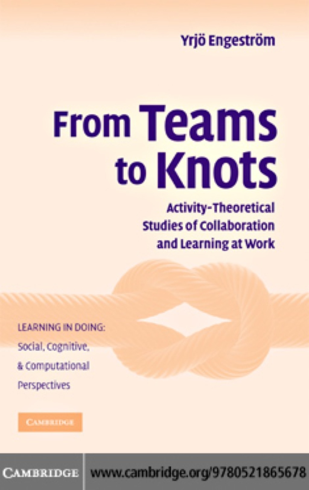 From Teams to Knots Activity-Theoretical Studies of Collaboration and Learning at Work 1st Edition