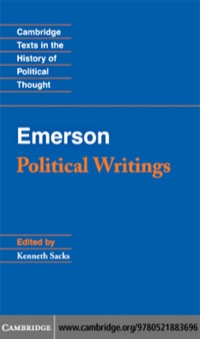 Omslagafbeelding: Emerson: Political Writings 1st edition 9780521883696