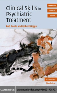 Cover image: Clinical Skills in Psychiatric Treatment 1st edition 9780521705707