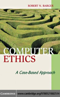 Cover image: Computer Ethics 1st edition 9780521882514