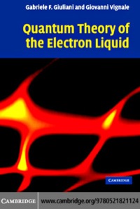 Imagen de portada: Quantum Theory of the Electron Liquid 1st edition 9780521527965