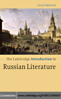 Imagen de portada: The Cambridge Introduction to Russian Literature 1st edition 9780521844697
