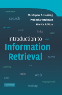 Cover image: Introduction to Information Retrieval 9780521865715