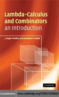 Cover image: Lambda-Calculus and Combinators 2nd edition 9780521898850