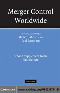Cover image: Merger Control Worldwide 1st edition 9780521724135