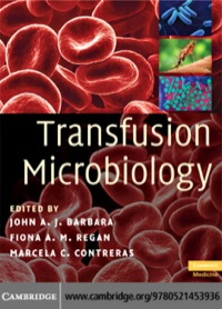 صورة الغلاف: Transfusion Microbiology 1st edition 9780521453936