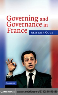 Omslagafbeelding: Governing and Governance in France 1st edition 9780521845830