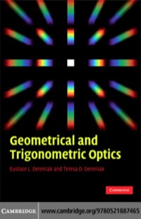 Titelbild: Geometrical and Trigonometric Optics 1st edition 9780521887465