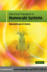 Imagen de portada: Electrical Transport in Nanoscale Systems 1st edition 9780521896344
