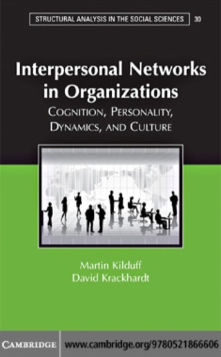 Cover image: Interpersonal Networks in Organizations 1st edition 9780521866606