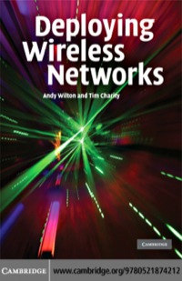Titelbild: Deploying Wireless Networks 1st edition 9780521874212