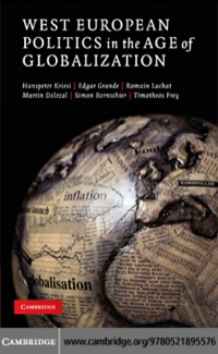表紙画像: West European Politics in the Age of Globalization 1st edition 9780521895576
