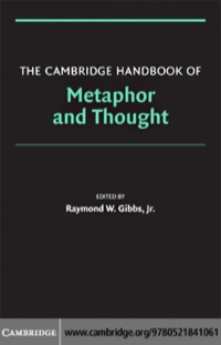 Cover image: The Cambridge Handbook of Metaphor and Thought 1st edition 9780521841061