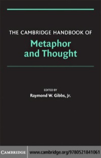 Imagen de portada: The Cambridge Handbook of Metaphor and Thought 1st edition 9780521841061