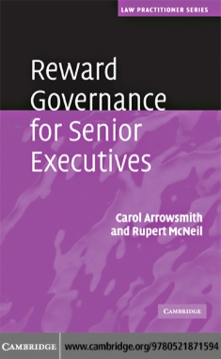 صورة الغلاف: Reward Governance for Senior Executives 1st edition 9780521871594