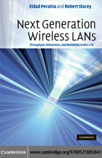 Cover image: Next Generation Wireless LANs 1st edition 9780521885843