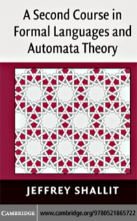 Imagen de portada: A Second Course in Formal Languages and Automata Theory 1st edition 9780521865722