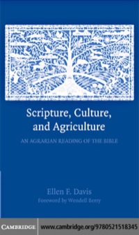 Omslagafbeelding: Scripture, Culture, and Agriculture 1st edition 9780521518345