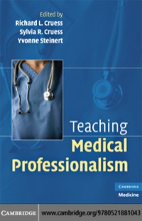 Cover image: Teaching Medical Professionalism 1st edition 9780521707428