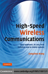 Imagen de portada: High-Speed Wireless Communications 1st edition 9780521881531