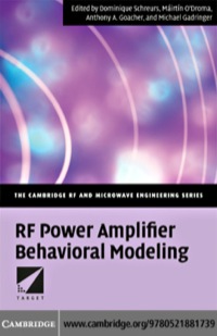 Titelbild: RF Power Amplifier Behavioral Modeling 1st edition 9780521881739