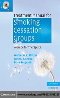 Imagen de portada: Treatment Manual for Smoking Cessation Groups 1st edition 9780521709255