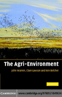 Cover image: The Agri-Environment 1st edition 9780521849654