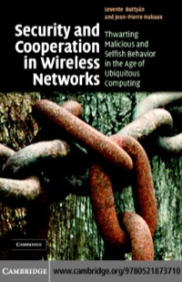 صورة الغلاف: Security and Cooperation in Wireless Networks 1st edition 9780521873710