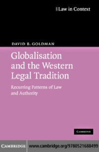 表紙画像: Globalisation and the Western Legal Tradition 1st edition 9780521688499