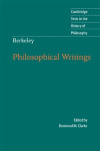 Cover image: Berkeley: Philosophical Writings 9780521881357