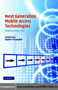 Titelbild: Next Generation Mobile Access Technologies 1st edition 9780521826228
