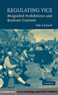 Cover image: Regulating Vice 1st edition 9780521880466