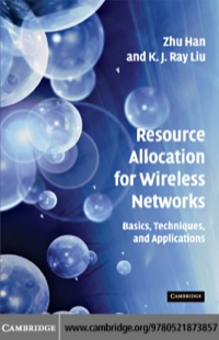 Omslagafbeelding: Resource Allocation for Wireless Networks 1st edition 9780521873857