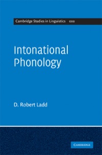 Cover image: Intonational Phonology 2nd edition 9780521861175