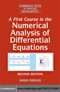表紙画像: A First Course in the Numerical Analysis of Differential Equations 2nd edition 9780521734905