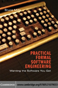 Cover image: Practical Formal Software Engineering 1st edition 9780521879033