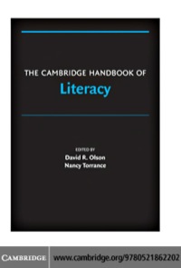 表紙画像: The Cambridge Handbook of Literacy 1st edition 9780521862202