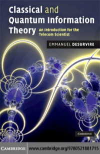 صورة الغلاف: Classical and Quantum Information Theory 1st edition 9780521881715