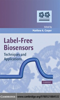 Cover image: Label-Free Biosensors 1st edition 9780521884532