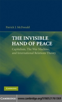 Cover image: The Invisible Hand of Peace 1st edition 9780521761369