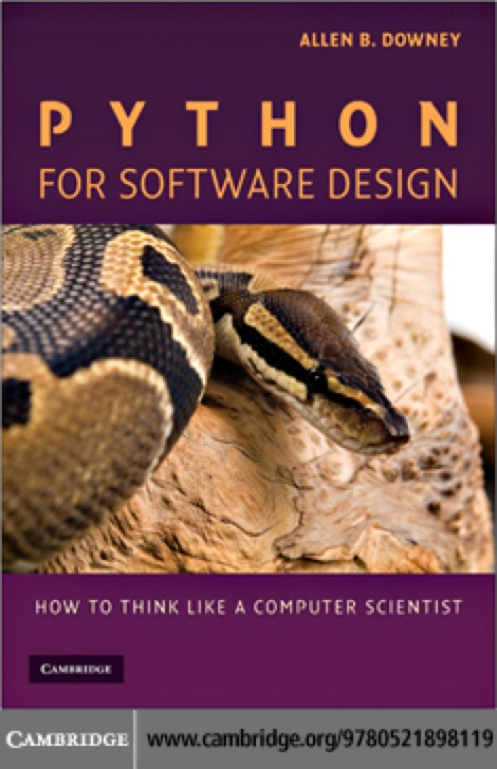 Python for Software Design How to Think Like a Computer Scientist 1st Edition