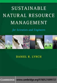 Omslagafbeelding: Sustainable Natural Resource Management 1st edition 9780521899727