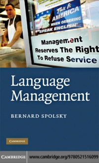 Imagen de portada: Language Management 1st edition 9780521516099