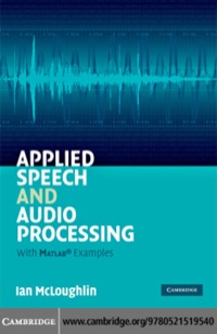 Imagen de portada: Applied Speech and Audio Processing 1st edition 9780521519540