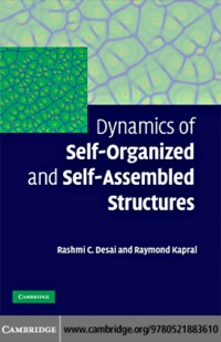 Imagen de portada: Dynamics of Self-Organized and Self-Assembled Structures 1st edition 9780521883610