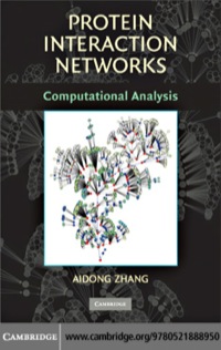 صورة الغلاف: Protein Interaction Networks 1st edition 9780521888950