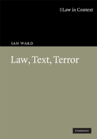 Cover image: Law, Text, Terror 9780521519571